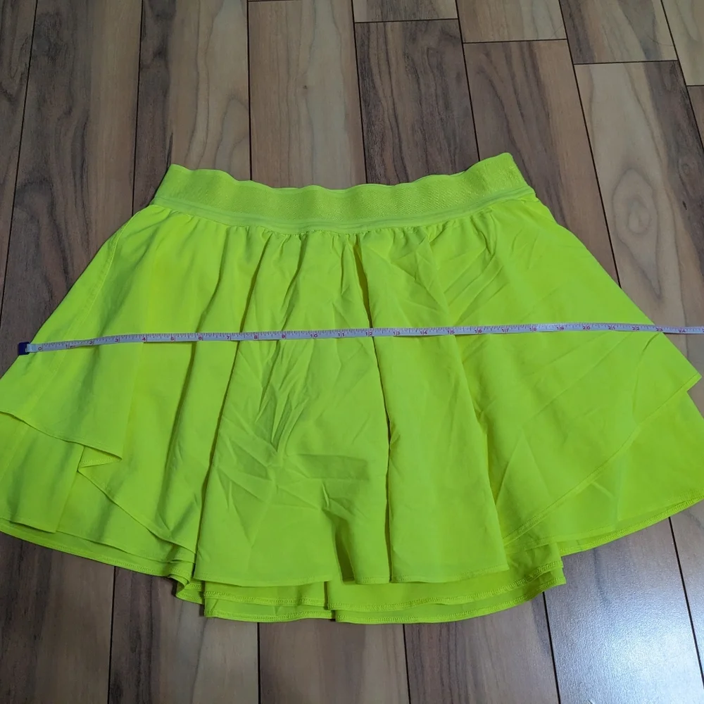 EUC! Lululemon Court Rival Skirt In Bright Yellow Size 10 - Picture 7 of 16